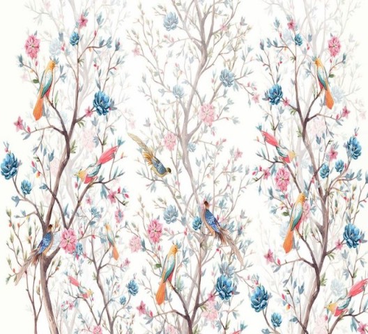 3D Подушка «Волшебные птички в цветущих ветвях» вид 2
