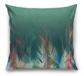 3D Подушка «Тропические перья»