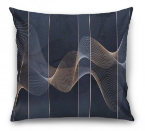 3D Подушка «Сапфировые волны»