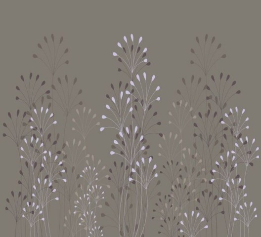 3D Подушка «Изящные соцветия на оливковом фоне» вид 2