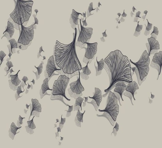 3D Подушка «Круговорот из цветочных зонтиков на дымчатом фоне» вид 2