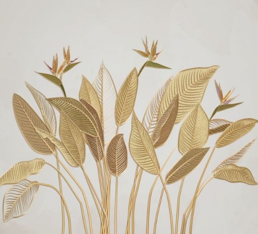 3D Подушка «Золотые листья» вид 2