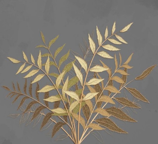 3D Подушка «Золотые ветви» вид 2