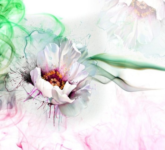 3D Подушка «Красочный цветок» вид 2