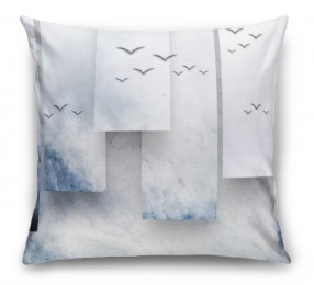 3D Подушка «Птицы в тумане»