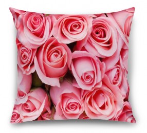 3D Подушка «Обилие роз»