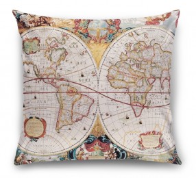 3D Подушка «Карта мира панно» 