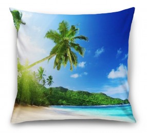 3D Подушка «Пальма на пляже» 