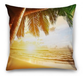 3D Подушка «Закат под пальмами» 