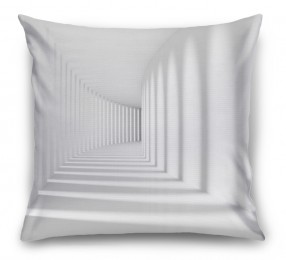 3D Подушка «Белый тоннель»