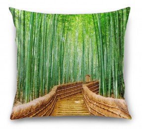 3D Подушка «Сквозь бамбуковую рощу»