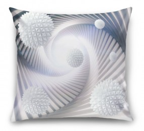 3D Подушка «Водоворот из колючих шаров»