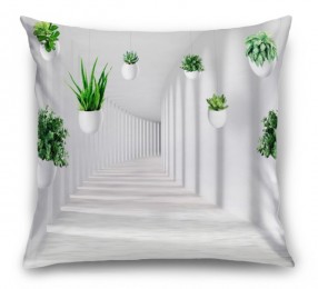 3D Подушка «Оранжерея в тоннеле»