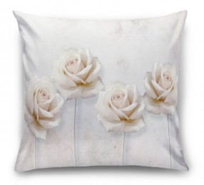 3D Подушка «Прекрасные розы на холсте»