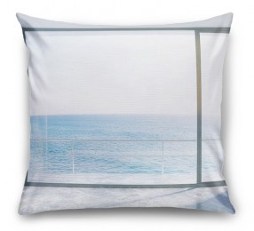 3D Подушка «Окно-терраса»