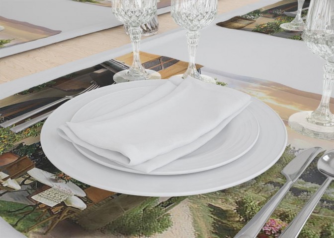 Сервировочные салфетки под тарелки «Домик в Италии» вид 3