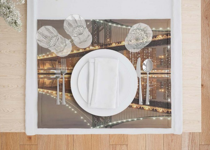 Салфетки для сервировки стола «Бруклинский мост» вид 7