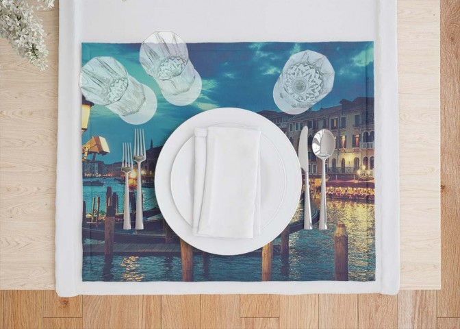 Кухонные салфетки «Вечерняя Венеция» вид 7