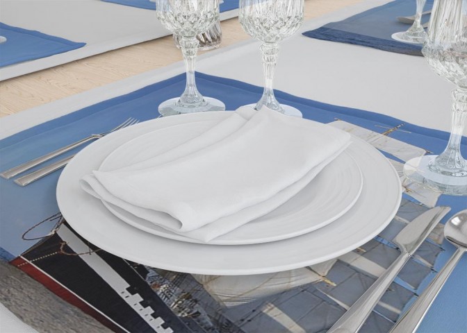 Салфетки для сервировки стола «Современный парусник» вид 3
