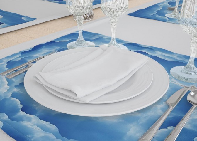 Салфетки для стола «Голуби в небе» вид 3