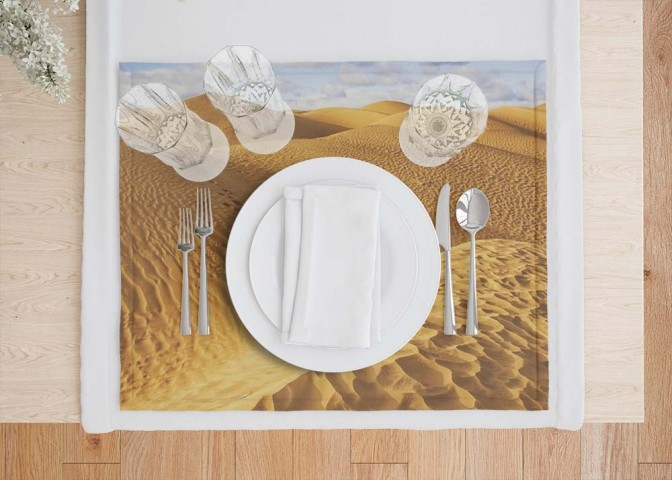 Сервировочные салфетки под тарелки «Пески пустыни» вид 7