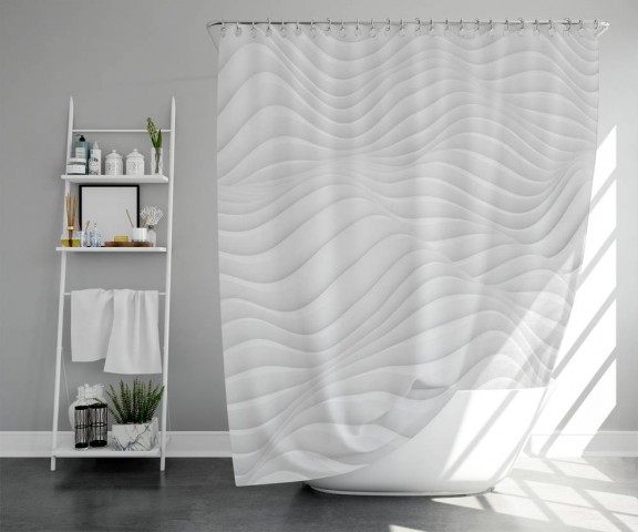 3D штора для ванны «Метель» вид 5
