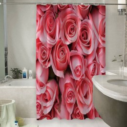 Шторы для ванной «Обилие роз»