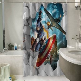 Шторы для ванной «Капитан Америка»