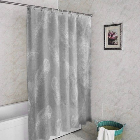 3D штора в ванную «Парящая невесомость» вид 4