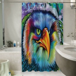 Шторы для ванной «Хищный орел»