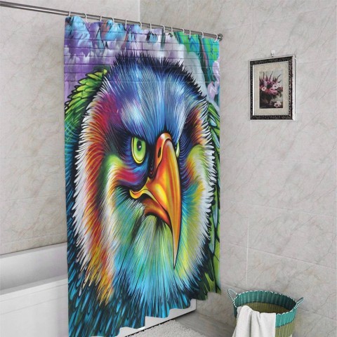 3D занавеска для ванны «Хищный орел» вид 4