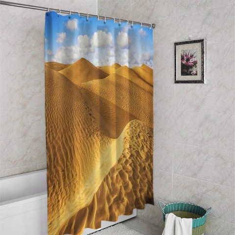 3D штора для ванной «Пески пустыни» вид 4