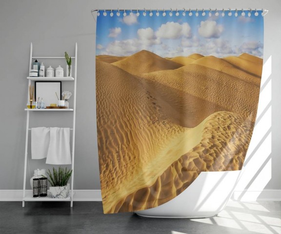 3D штора для ванной «Пески пустыни» вид 5