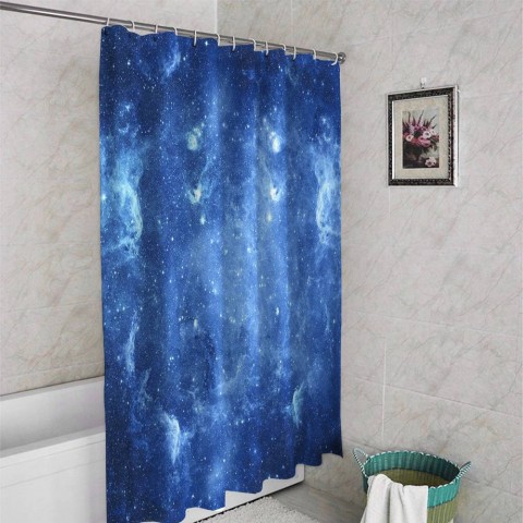 3D штора в ванную «Звезды» вид 4