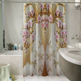 Шторы для ванной «Вазы с орхидеями»