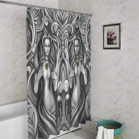 Занавеска для ванной «Роковые колдуньи» вид 4