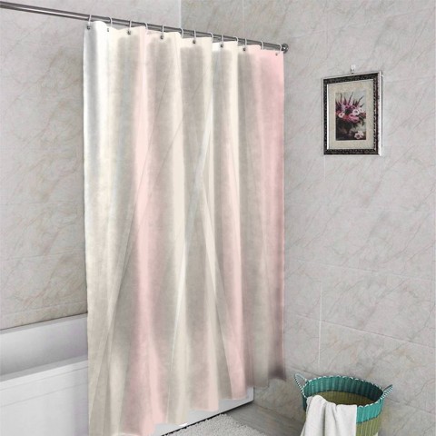 3D штора в ванную «Розовая мечта» вид 4