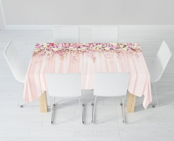 Текстильная скатерть на кухонный стол «Пастельная гармония» вид 6