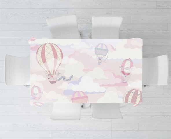 3D Скатерть «Воздушно-розовая фантазия» вид 2