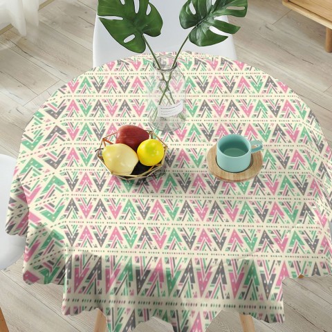 Текстильная скатерть на кухонный стол «Штриховой узор» вид 5
