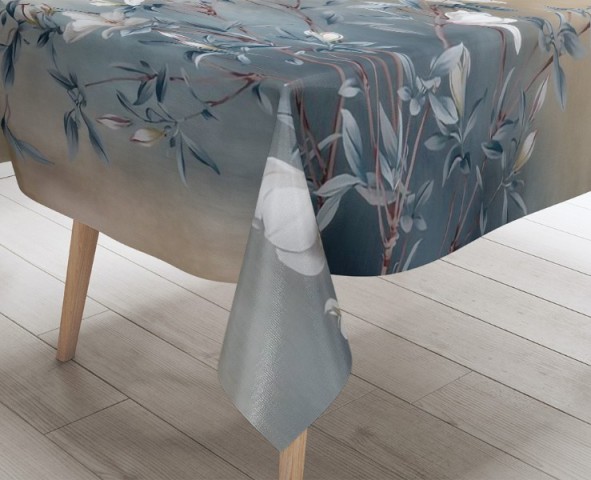3D Скатерть «Магнолия в винтажном стиле» вид 3