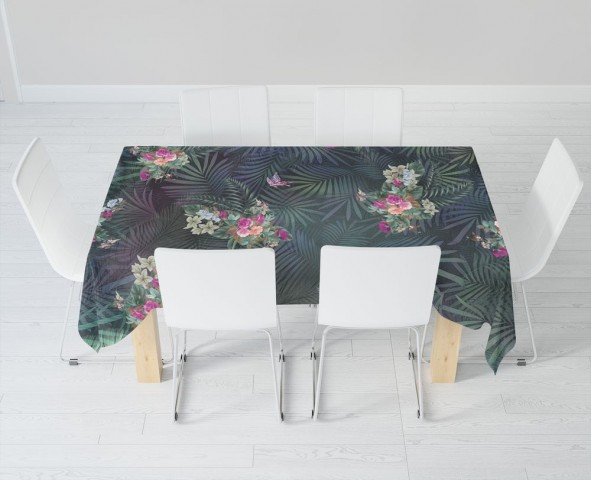 Текстильная 3D скатерть для стола «Экзотическая палитра» вид 6