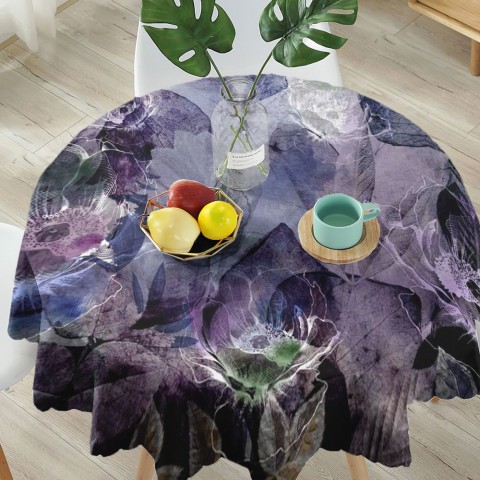 Габардиновая 3D скатерть на обеденный стол «Краски ночи» вид 5