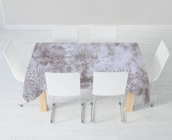 Текстильная 3D скатерть на кухонный стол «Таинственная поляна» вид 6