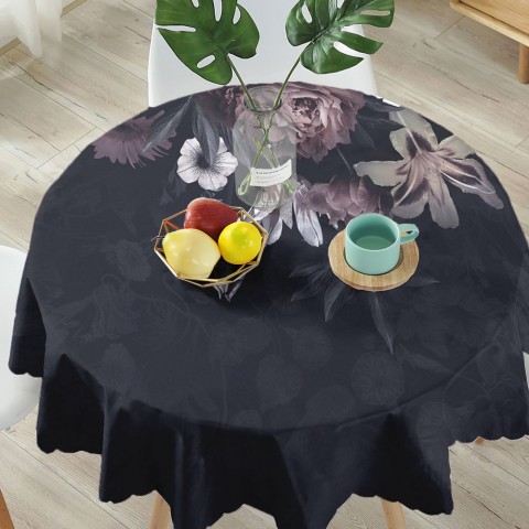 Габардиновая 3D скатерть на кухонный стол «Цветочное покрывало» вид 5