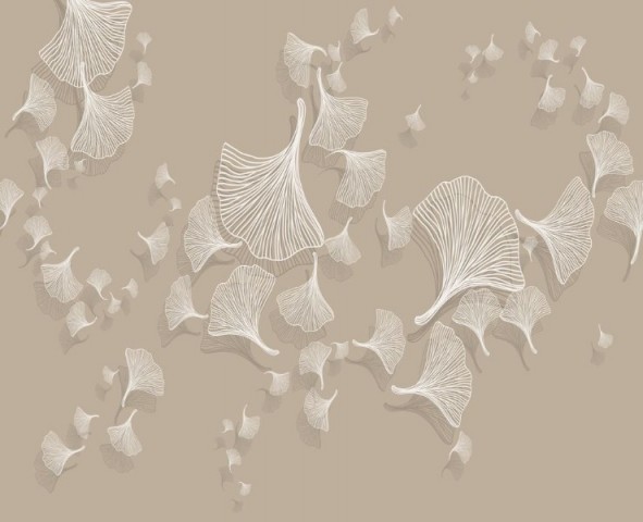 3D Скатерть «Круговорот из цветочных зонтиков на светлом» вид 1