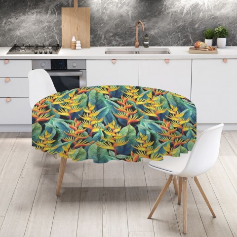 Текстильная скатерть на кухонный стол «Тропическая мелодия» вид 4