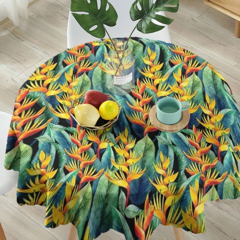 Текстильная скатерть на кухонный стол «Тропическая мелодия» вид 5