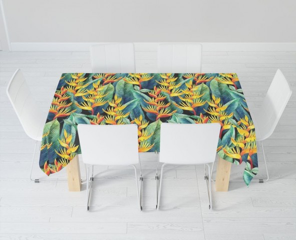 Текстильная скатерть на кухонный стол «Тропическая мелодия» вид 6