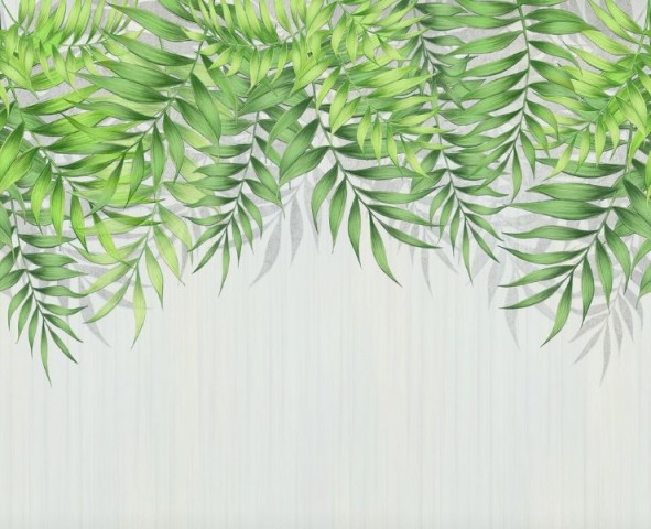 3D Скатерть  «Занавес из сочной листвы» вид 1